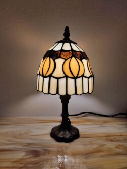 Lampe vitrail Pauline diam 15 cm