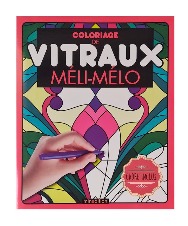 Coloriage vitraux Méli-mélo